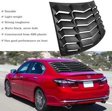 Rear Window Louvers for Honda Accord Sedan 2013 2014 15 16 2017 Lambo Style ABS