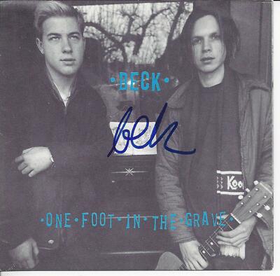 Beck Autographed CD Booklet One Foot In The Grave MU63 | eBay
