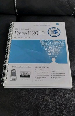EXCEL 2010: INTERMEDIATE + CERTBLASTER (ILT) By Axzo Press *Excellent Condition*