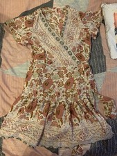 Small White Floral Wrap Dress