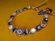 MARIANA BRACELET SWAROVSKI CRYSTALS BLUE PINK MULTI COLOR Rose Gold PL Christmas