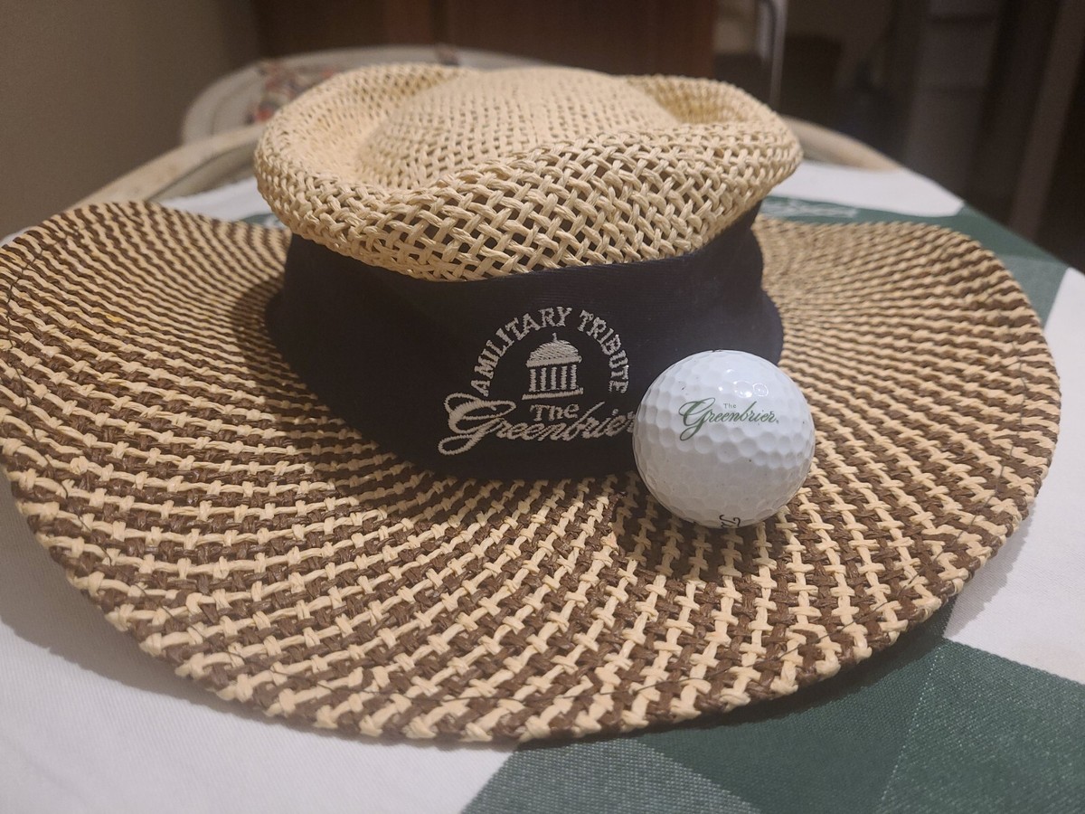 Hotel Kalinga Straw Hat With American Flag Under Brim Independence