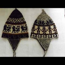 Hand Knitted Children's Alpaca Wool Winter Caps  SET 