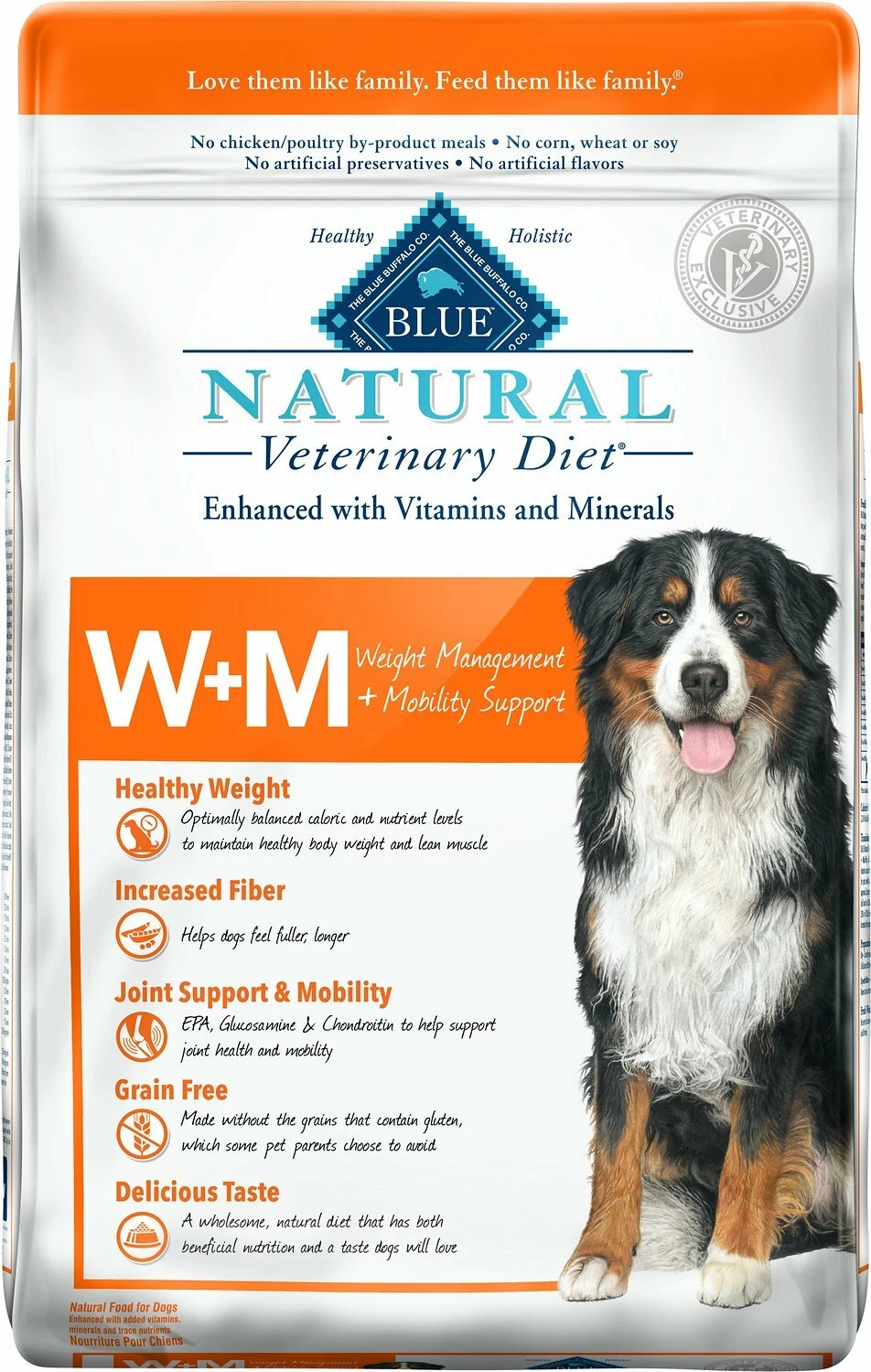 Blue Buffalo W+M Weight Management+Mobility Support Grain-Free Dry Dog Food 6 lb