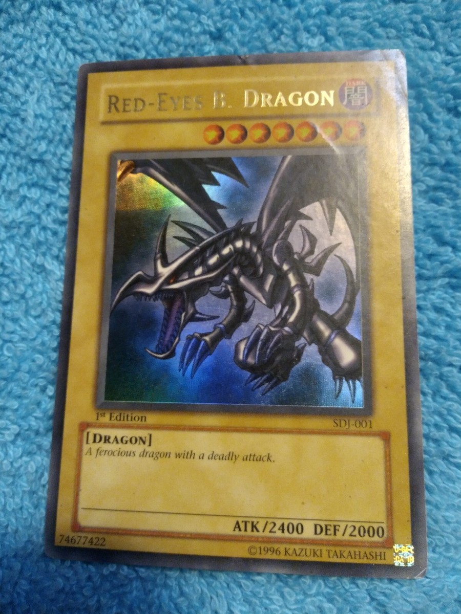 遊戯王 真紅眼の黒竜 レッドアイズ 1st Edition SDJ-001 Amazon.co.jp: 【シングルカード】真紅眼の黒竜(レッドアイズ