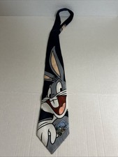 Vintage Warner Bros 1997 Looney Tunes Stamp Collection Bugs Bunny Men's Necktie