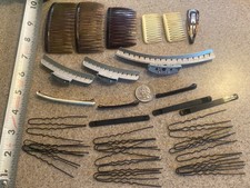 VTG 70s Goody USA Hair Accessories Lot Mix Combs Clips Barrettes Pins 30 Pieces