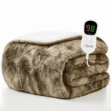 Homemate Heated Weighted Blanket for Adults - 62"x84" 15lbs Electric Throw Fa...