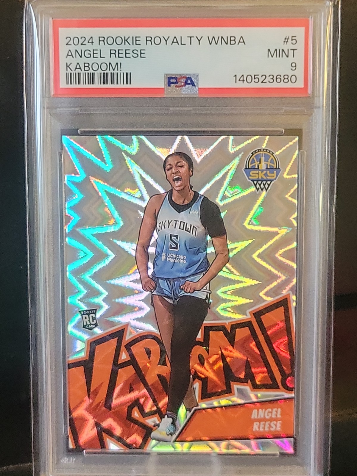 2024 Panini Rookie Royalty WNBA Angel Reese Kaboom PSA 9 #5 view 6