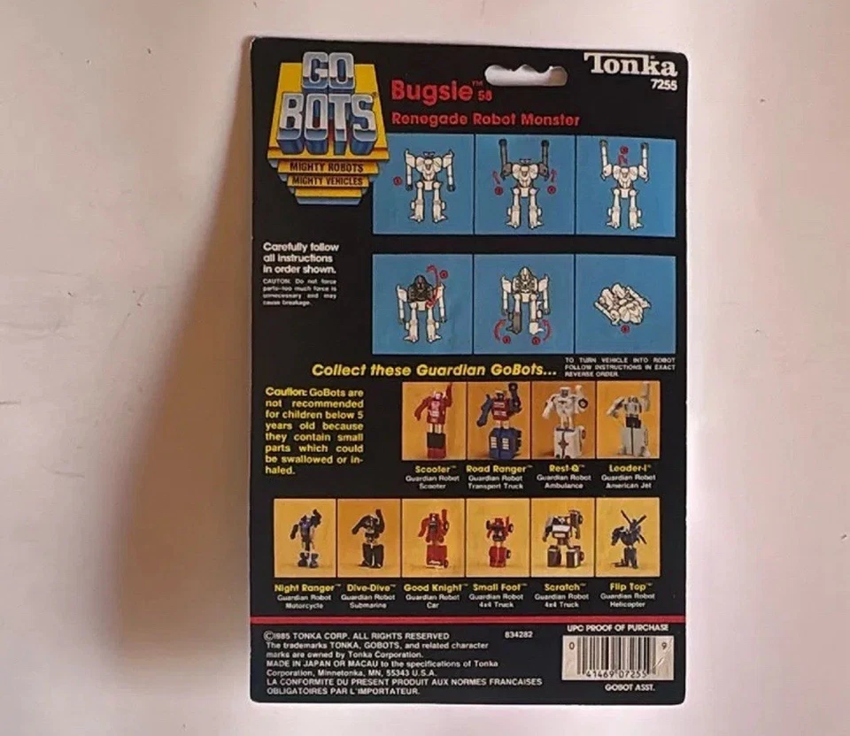 🔥🔥Bugsie Renegade Robot Monster 3D Sticker Gobots 1985 Tonka Figure NEW🔥🔥 - Image 2 of 2
