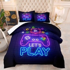 Gaming Comforter Sets for Boys, Gaming Bedding Set, Boys Twin Bedding Sets wi...