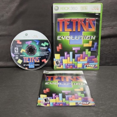 Tetris Evolution Microsoft Xbox 360 Game CIB E THQ 2007 Puzzle Party Video