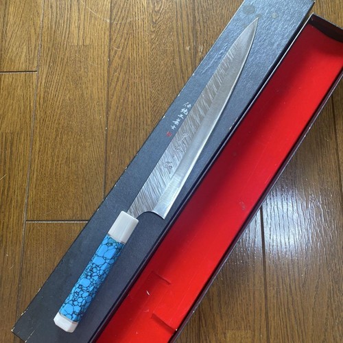 Kurosaki Yu Gyuto Knife 300mm Custom Fuji Turquoise SG2 Used