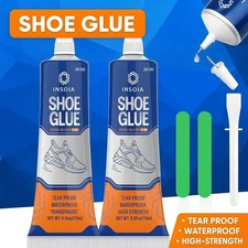 Shoe Glue Sole Repair Kit 15ML x2 Heavy Duty Shoe Adhesive Waterproof Flexibl...