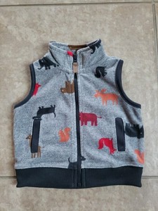 Carter's Fleece Vest 6M 3-6M EUC