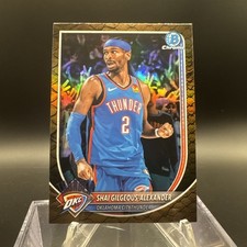 2025/26 Bowman NBA Chrome Shai Gilgeous-Alexander Reptilian Refractor BCV-106