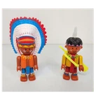 Vintage Fisher-Price Little People Native American Figures Set 60s 70s
