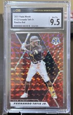 2021 Panini Mosaic Reactive Red Fernando Tatis Jr CSG 9.5 Padres