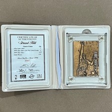 1996 Fleer Metal Grant Hill Bronze Minted Limited Edition Highland Mint eBay 1/1