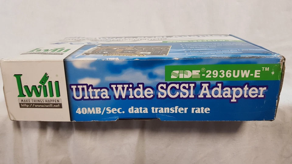 NEW Iwill side-2936uw-e Ultra Wide SCSI PCI Controller Card, retro, Boxed - Image 4 of 4