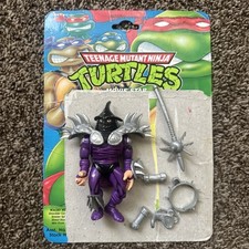 TMNT Teenage Mutant Ninja Turtles Super Shredder Complete W/ Card Vintage Cmplte
