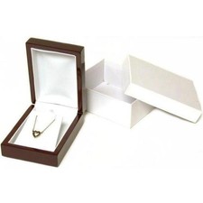 Rosewood Stained Diamond Pendant Gemstone Display Box