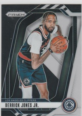 DERRICK JONES JR. 2024-25 Panini Prizm Black & White Panda Prizm SP Clippers #34