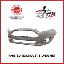 FORD FIESTA 2013-2017 NEW FRONT BUMPER PAINTED MOONDUST SILVER MET
