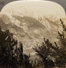 Keystone Stereoview Clear Creek Canyon, CO Winter From Scenic America Set #100