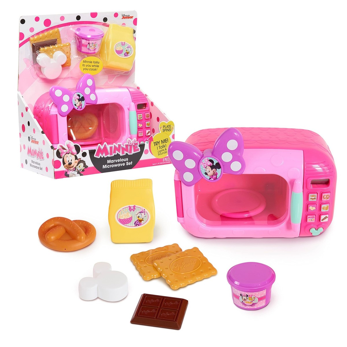 Disney Junior Minnie Mouse Marvelous Microwave Set and Accessories
