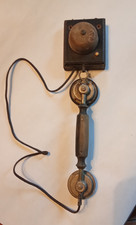 Antico telefono da interno In Legno