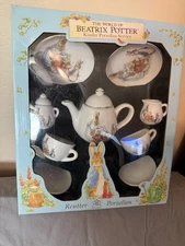 Reutter Porzellan Germany Beatrix Potter Peter Rabbit Mini Tea Set 12 Piece