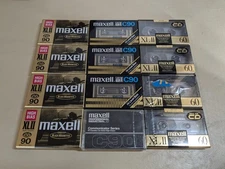 Vintage Maxell XLII UDXLII 60/90 Type II Cassette Lot of 12 Sealed Made in Japan