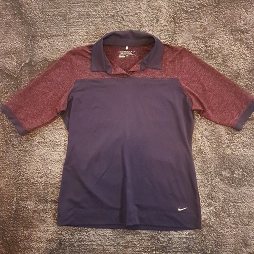 Nike Golf Tour Performance Polo Womens Large Purple - Picture 1 of 3