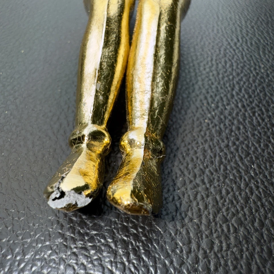 Vintage 4.5" Solid Brass Ladies Legs Nutcracker - Image 3 of 4