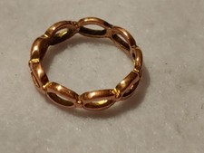 Vintage - Solid Copper Ring - 3 mm Wide - Size 2.75