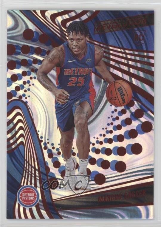 2023 Panini Revolution Rookies Red Swirl 83/199 Marcus Sasser #126 Rookie RC w1s