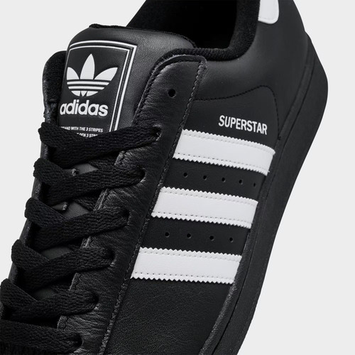 Men's adidas Originals Superstar II Casual Shoes Black/White/Black JI0079 001 - Picture 2 of 4