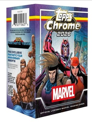 2026 Topps Chrome Marvel Comics Factory Sealed Retail Blaster Box FREE SHIPPING