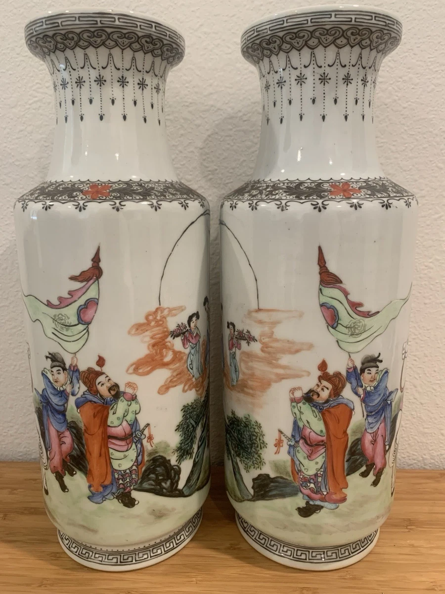 antique porcelain vases pair products for sale | eBay