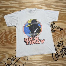 Vintage Disney Dick Tracy T-Shirt Unisex Large Made In USA Single Stitch