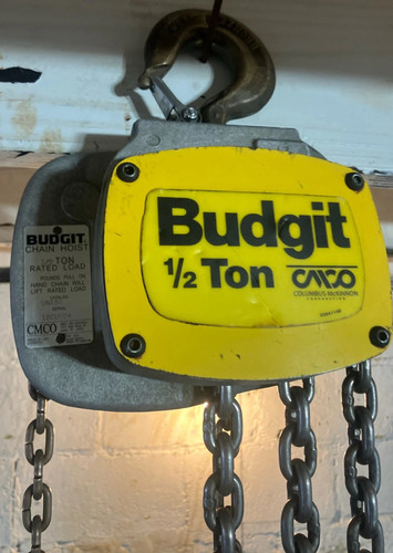 Budgit USA50 1/2 Ton Spark / Corrosion Resistant Manual Army Type Hook 8’ Lift - Picture 1 of 20