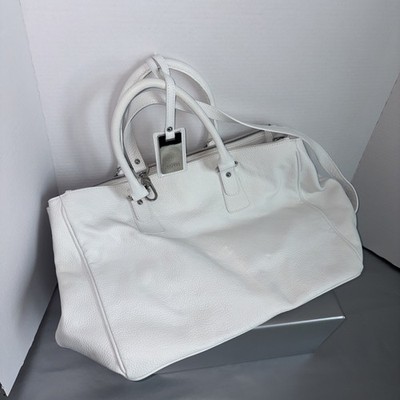Claudia Firenze Cream Leather Bag Made in Italy