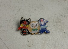 Pokemon Official Pin Popplio Litten Rowlet Pi...