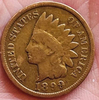 1899 Indian Head Cent Penny Coin