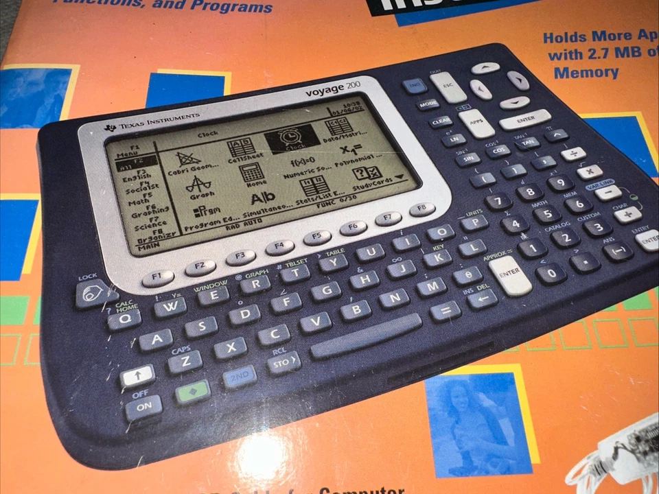 TI-Voyage 200 Graphing Calculator with Cover original box and packaging CD - Image 2 of 4
