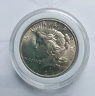 1924p PEACE SILVER DOLLAR...Uncirculated...W/airtight capsule