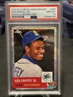 /150 KEN GRIFFEY JR 2022 TOPPS CHROME PLATINUM ANNIV. #450 SPECKLE REF. PSA 10!