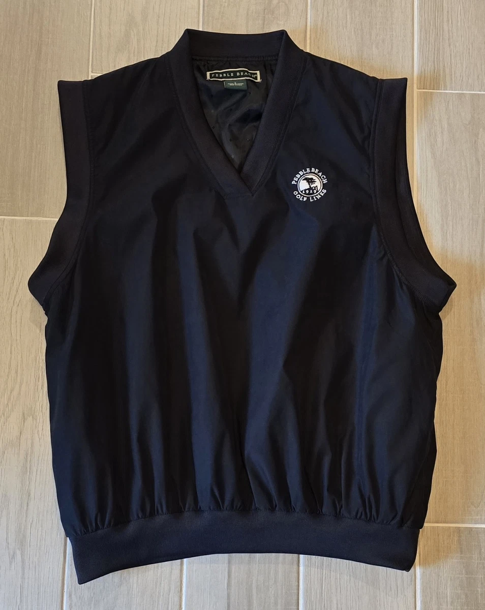 Gilet De Performance Pebble Beach Homme - Bleu & Gris, Taille M, Neuf Avec étiquettes