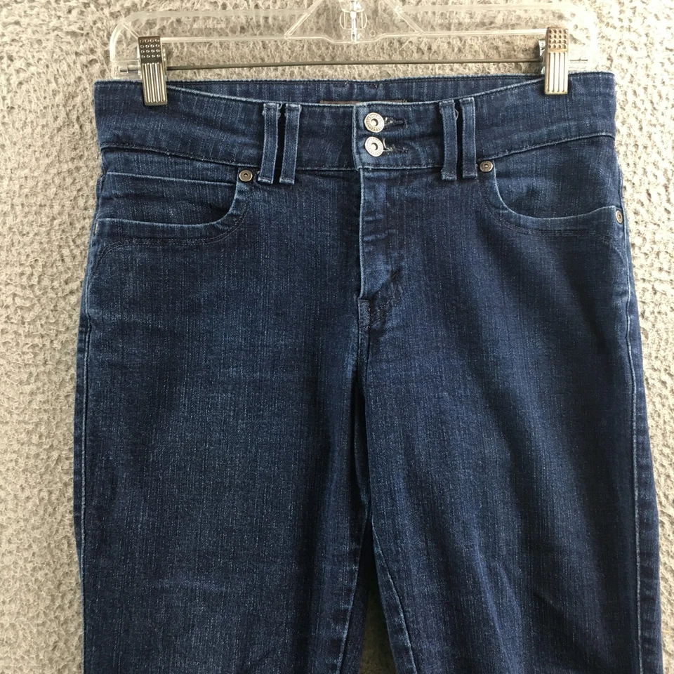 Levis Mid Rise Skinny Jeans Womens 8 S/C Blue Dark Wash Denim Cotton Blend Zip - Image 2 of 4